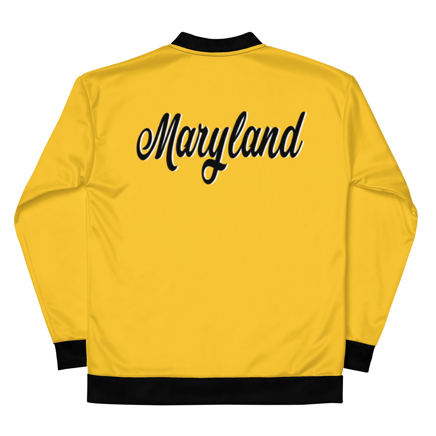 Maryland Yellow and Black Unisex Bomber Jacket