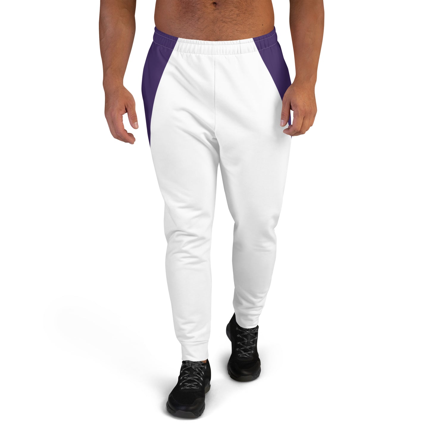 Baltimore Purple and White Men's Joggers