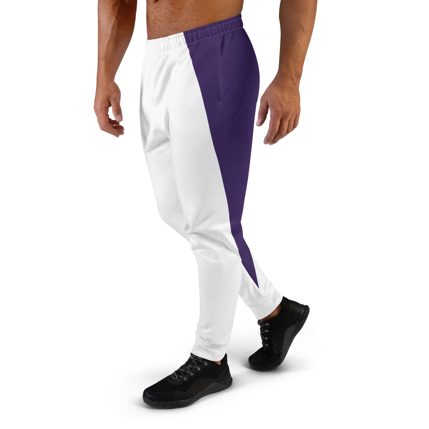 Baltimore Purple and White Men's Joggers