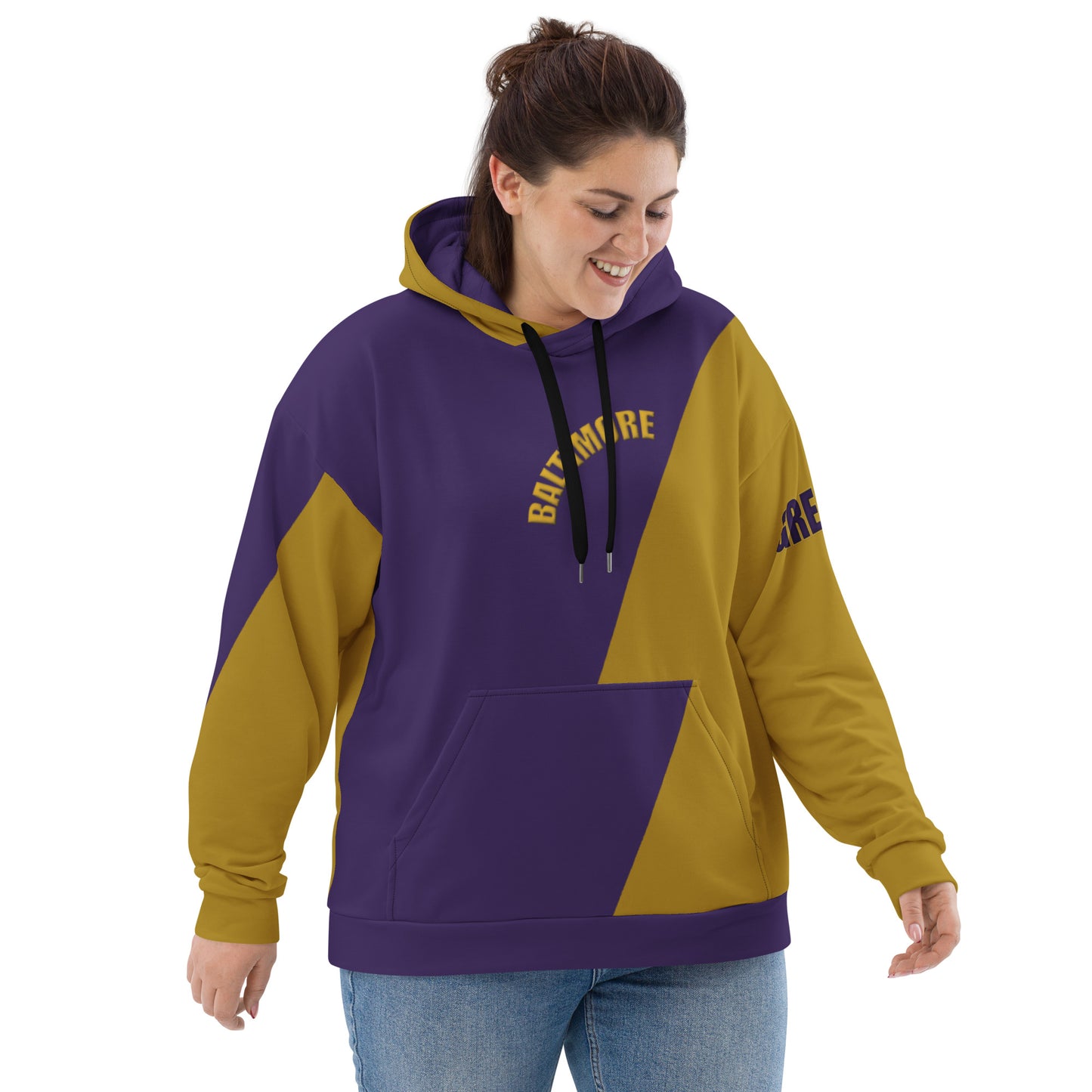 Great with 8 Purple and Gold Unisex Hoodie