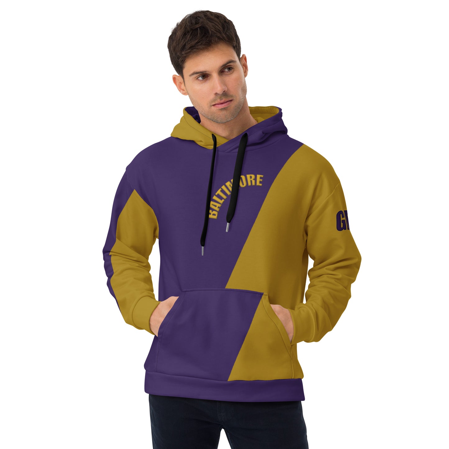 Great with 8 Purple and Gold Unisex Hoodie