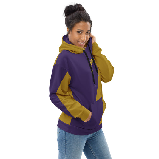 Great with 8 Purple and Gold Unisex Hoodie