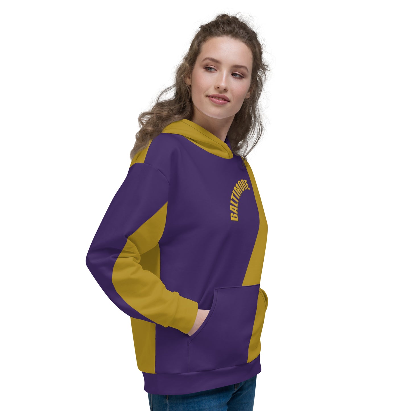 Great with 8 Purple and Gold Unisex Hoodie