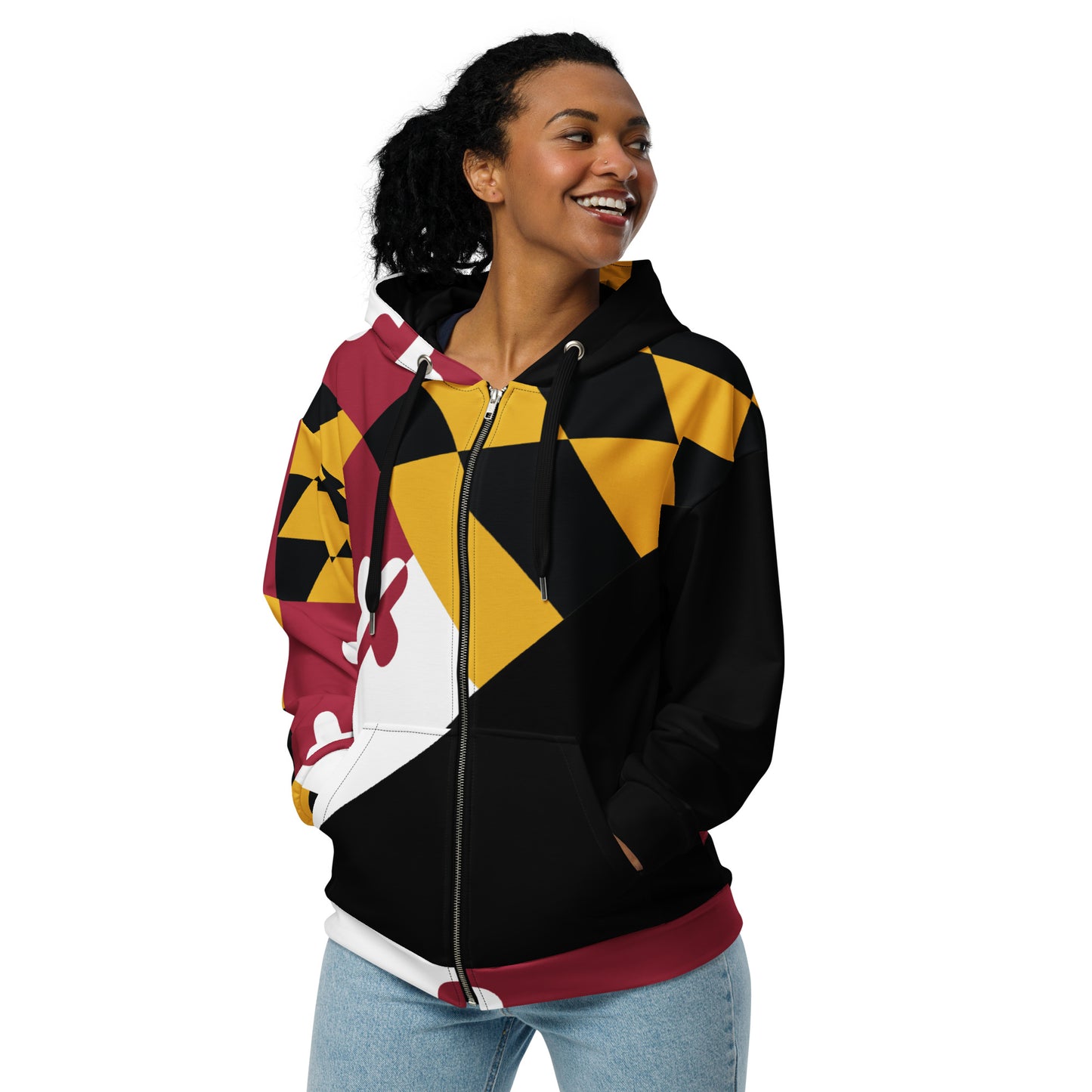 Maryland Unisex Zip Hoodie