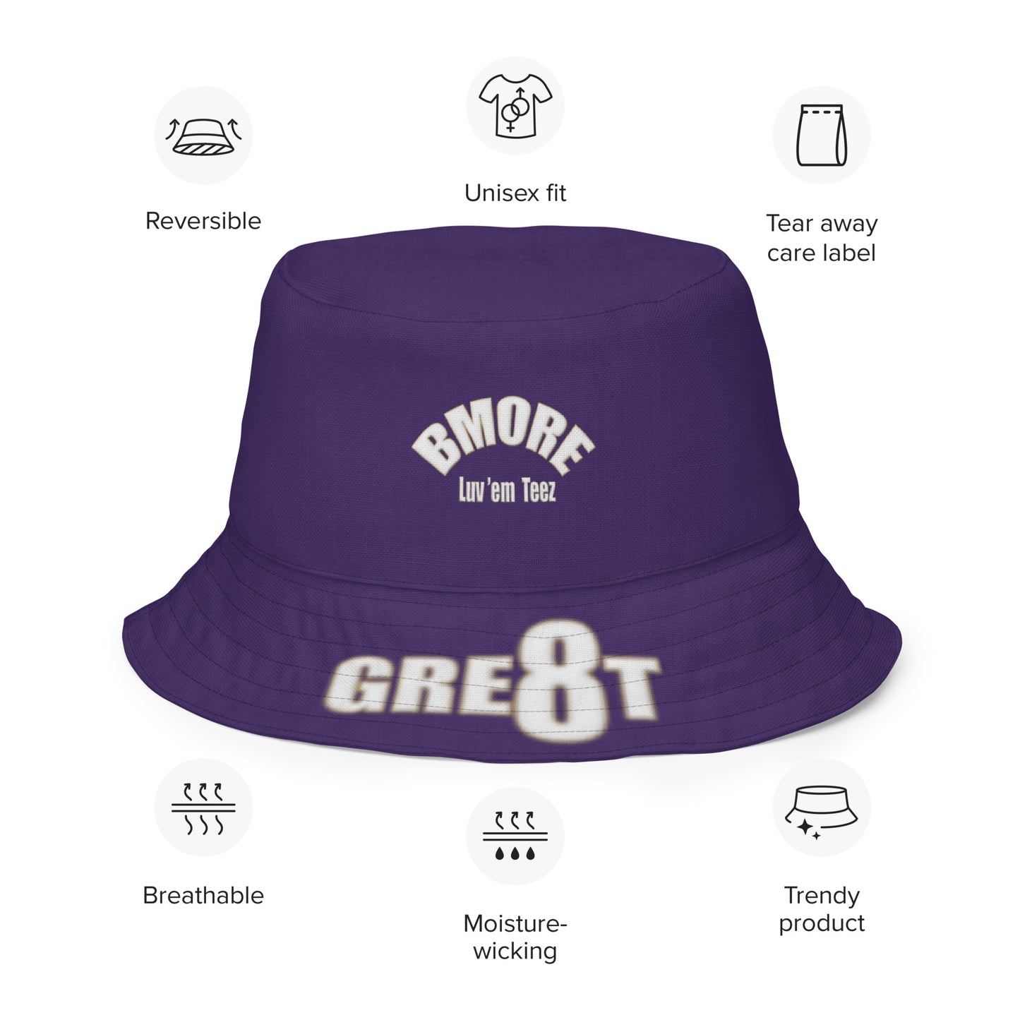 Great with 8 Reversible Bucket Hat