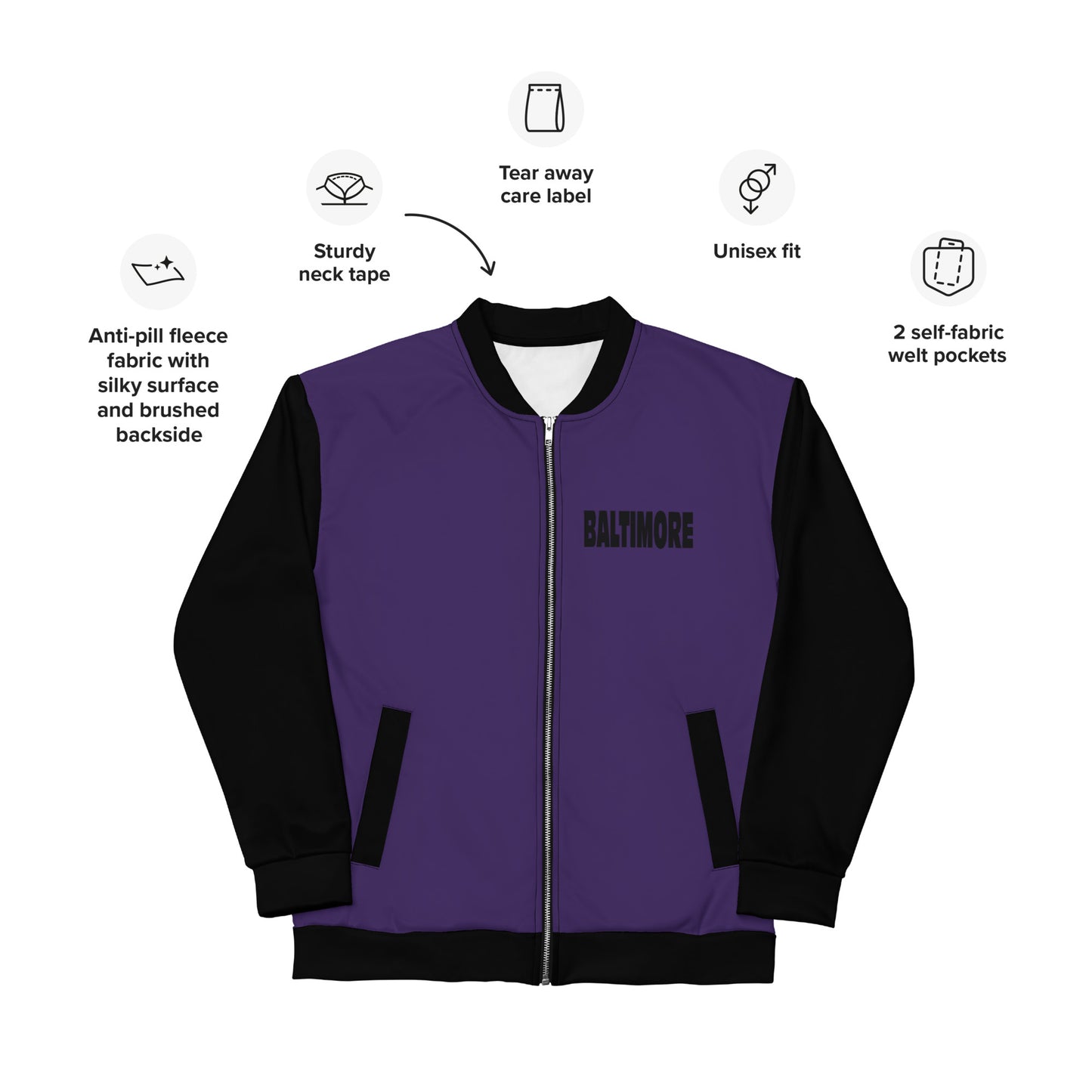 Baltimore Unisex Bomber Jacket