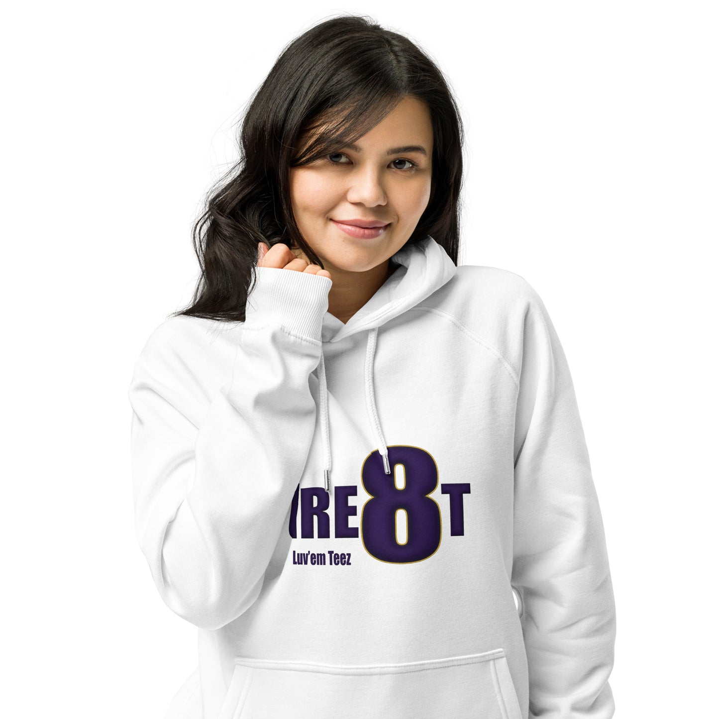 Great with 8 Unisex Eco Raglan Hoodie