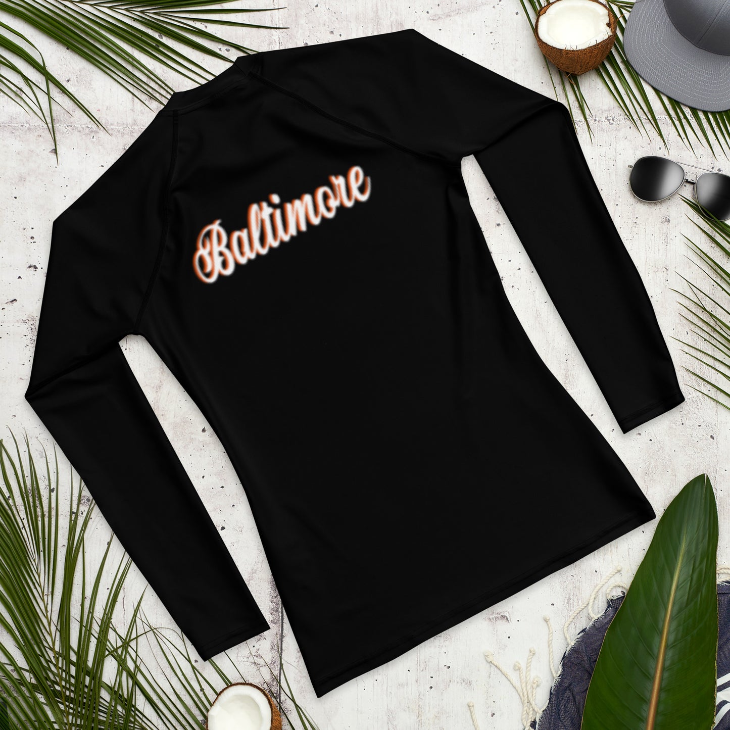 Baltimore Black and Orange Men's Rash Guard