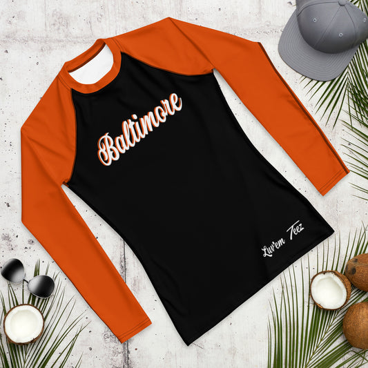 Baltimore Orange and Black Men's Rash Guard