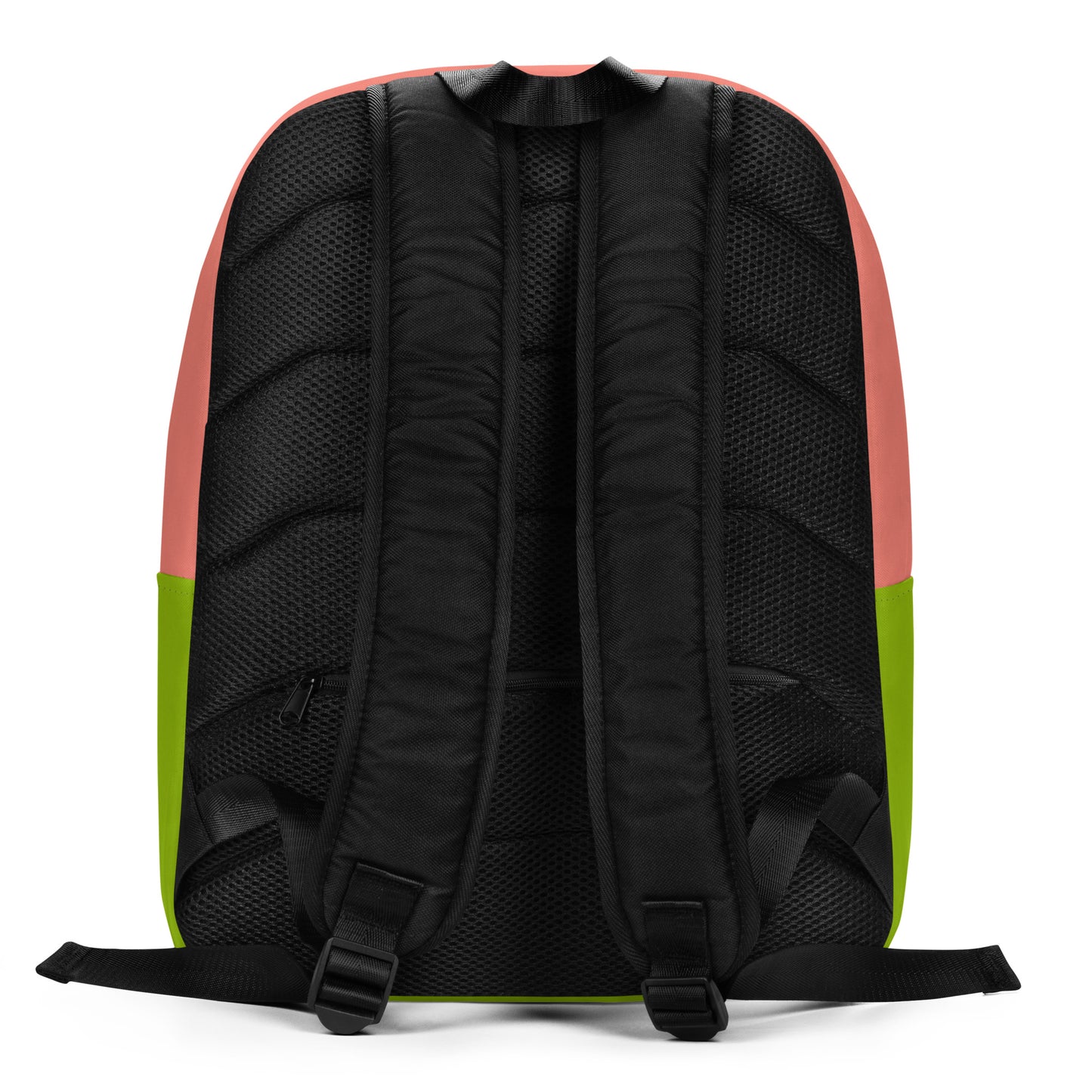 Luv'em Salmon Pink and Apple Green Minimalist Backpack