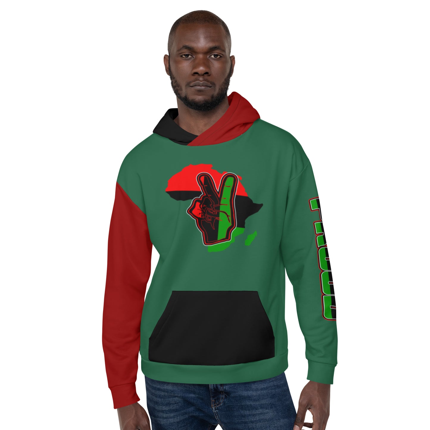 Sudadera con capucha unisex de África