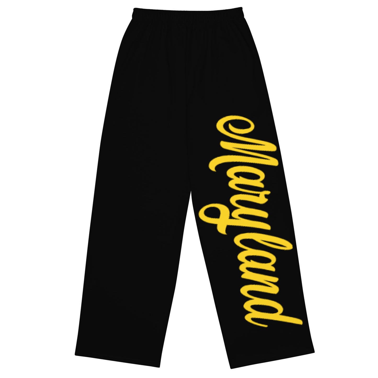 Maryland Black and Yellow Unisex Wide-Leg Pants