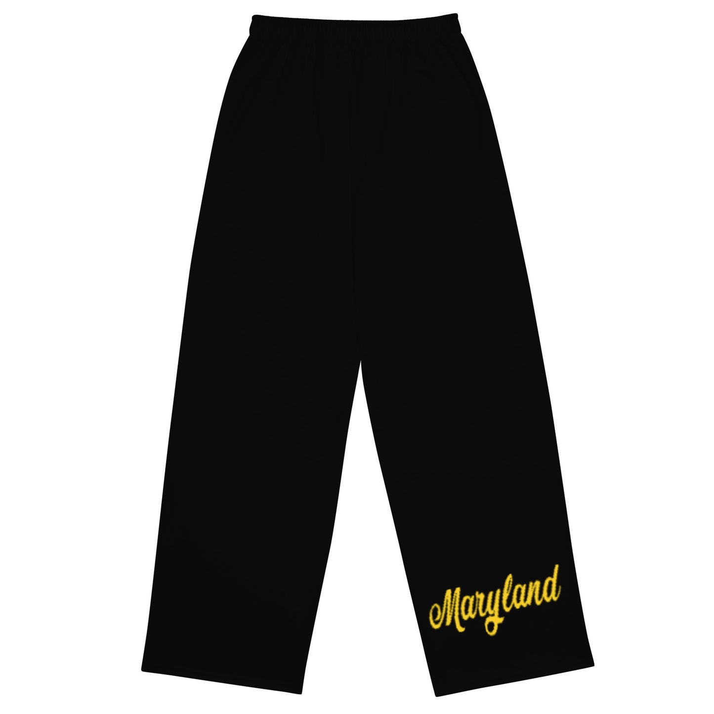 Maryland Black and Yellow Unisex Wide-Leg Pants