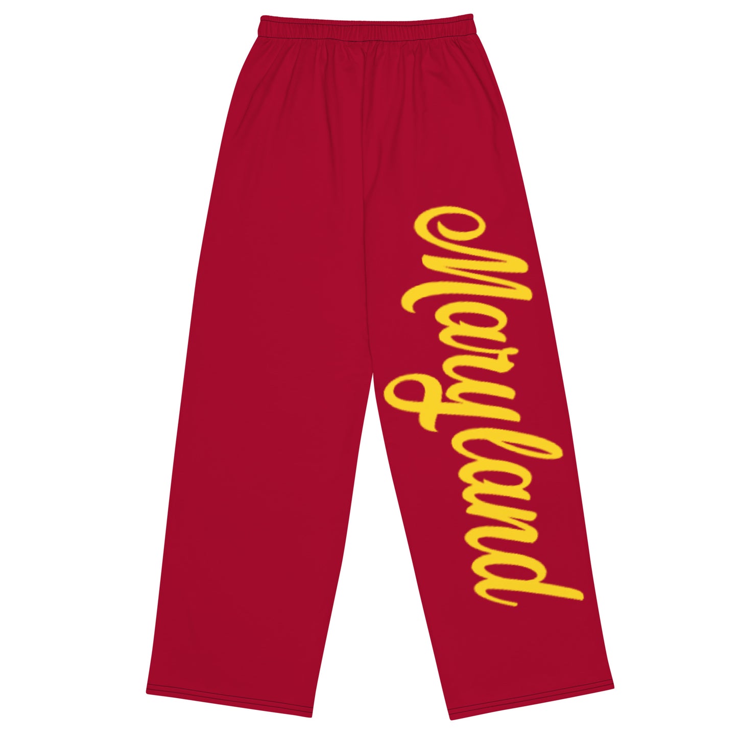 Maryland Red and Yellow Unisex Wide-Leg Pants