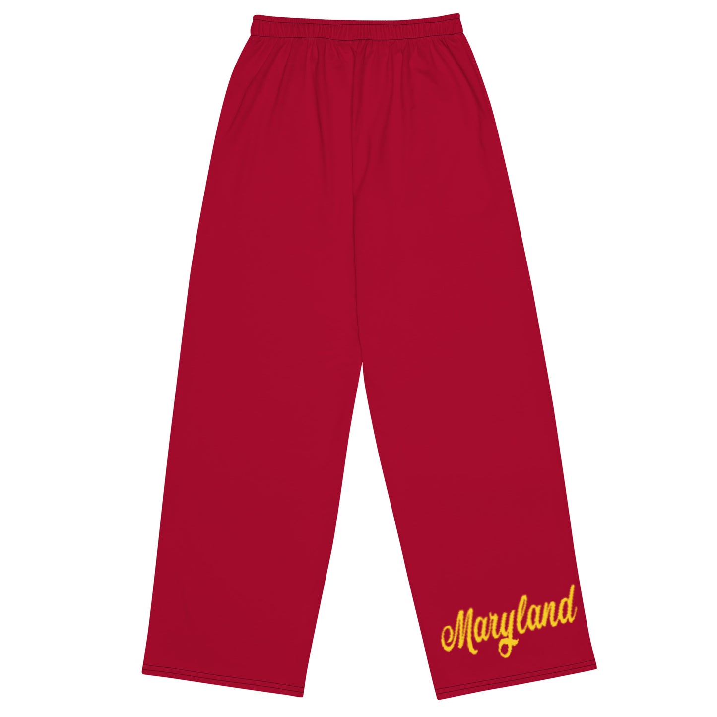 Maryland Red and Yellow Unisex Wide-Leg Pants