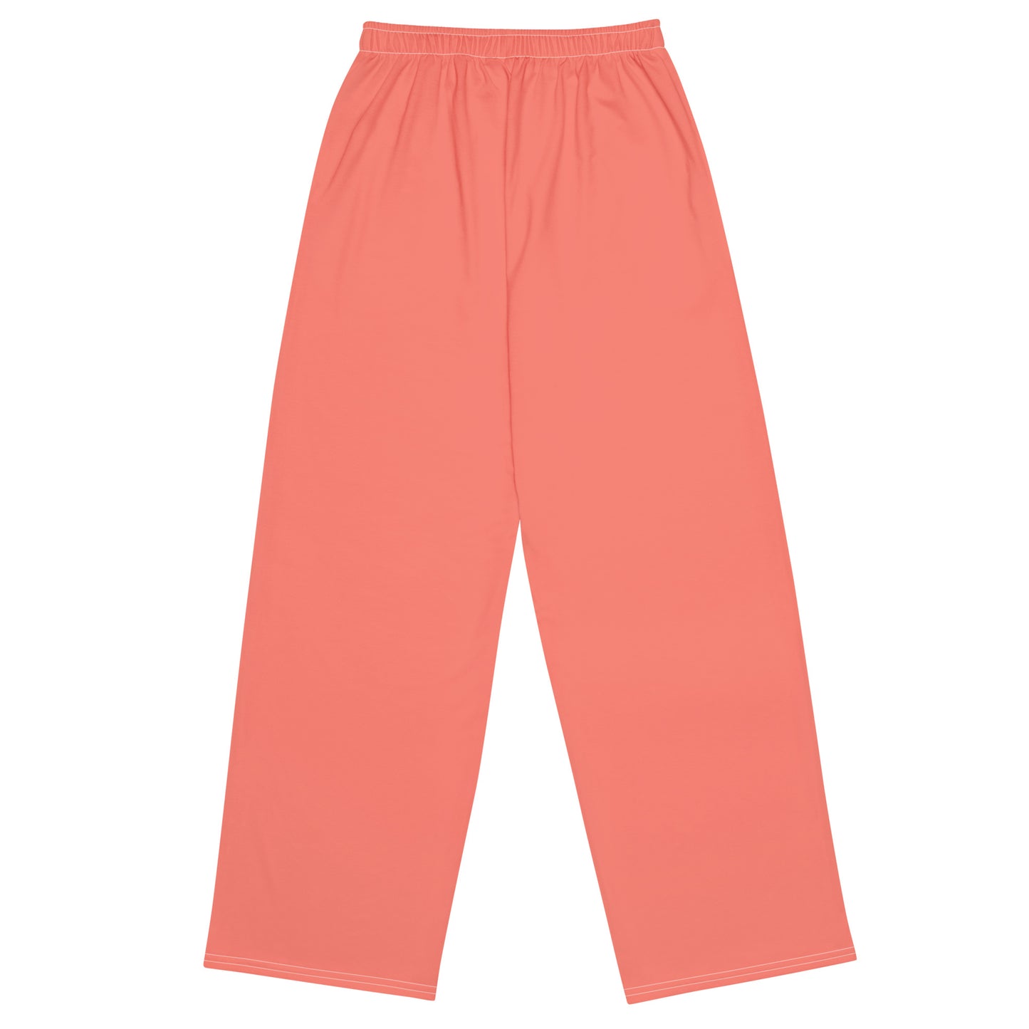 Luv'em Pink Salmon and Apple Green Unisex wide-leg pants