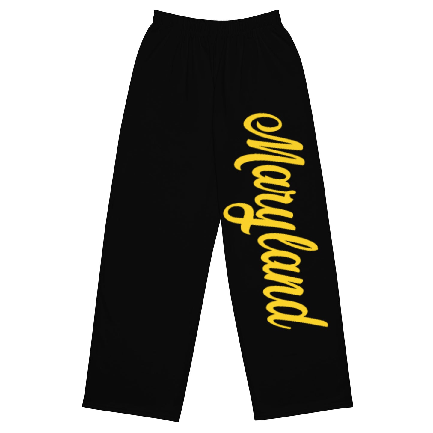 Maryland Black and Yellow Unisex Wide-Leg Pants