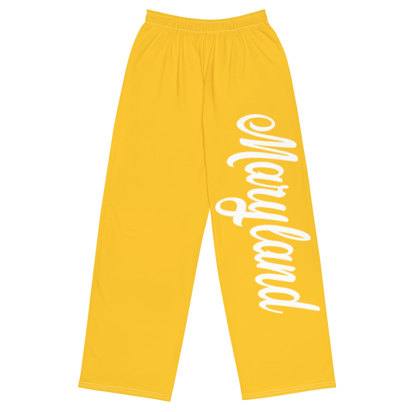 Pantalones anchos unisex Maryland amarillos y blancos