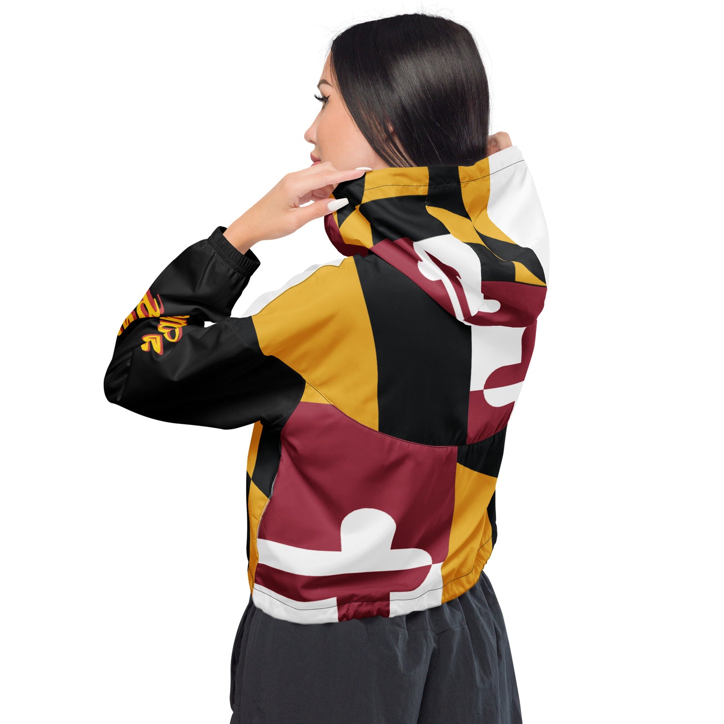 Maryland Women’s Cropped Windbreaker