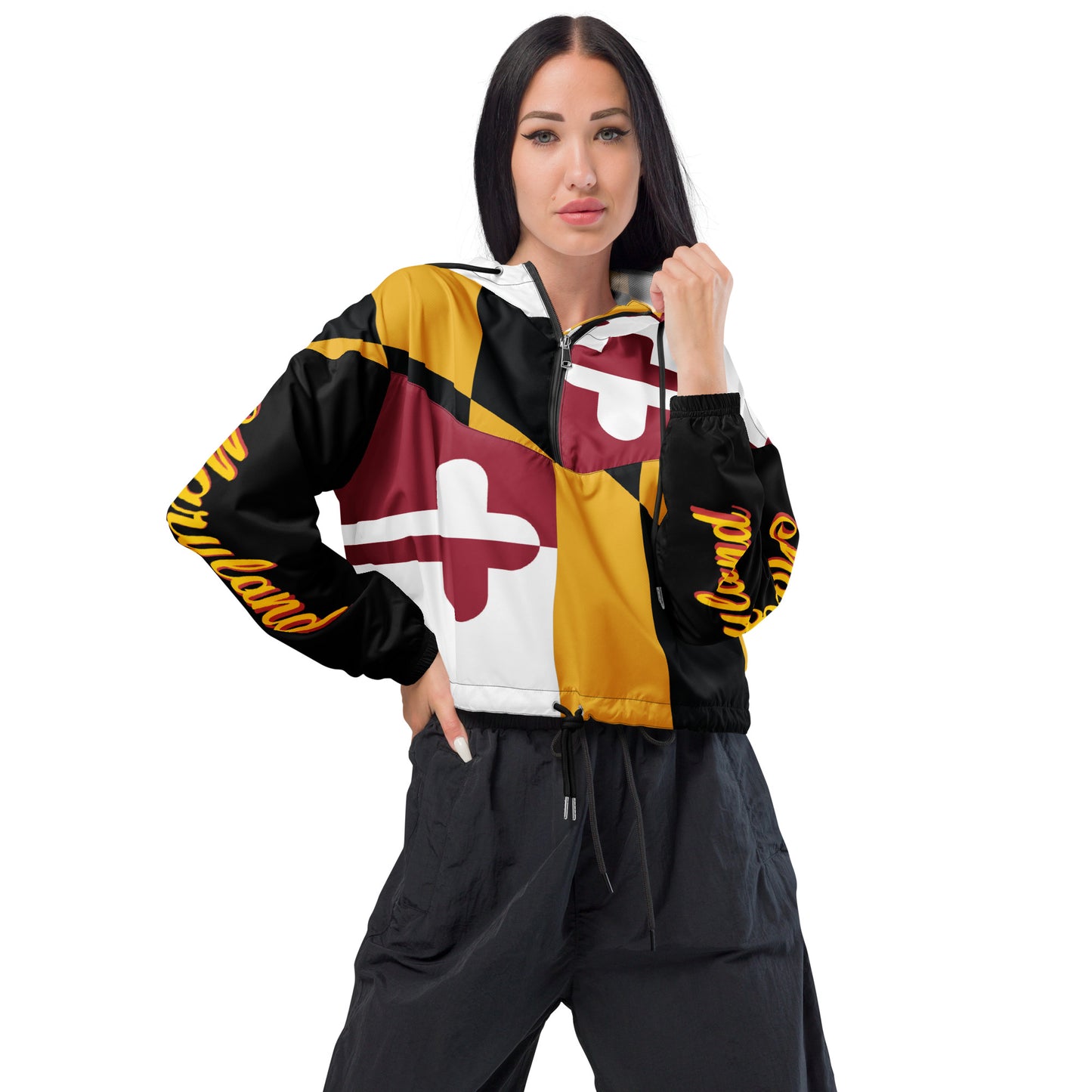 Maryland Women’s Cropped Windbreaker