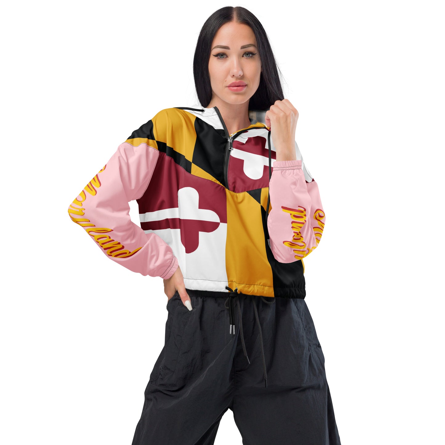 Maryland Women’s Cropped Windbreaker