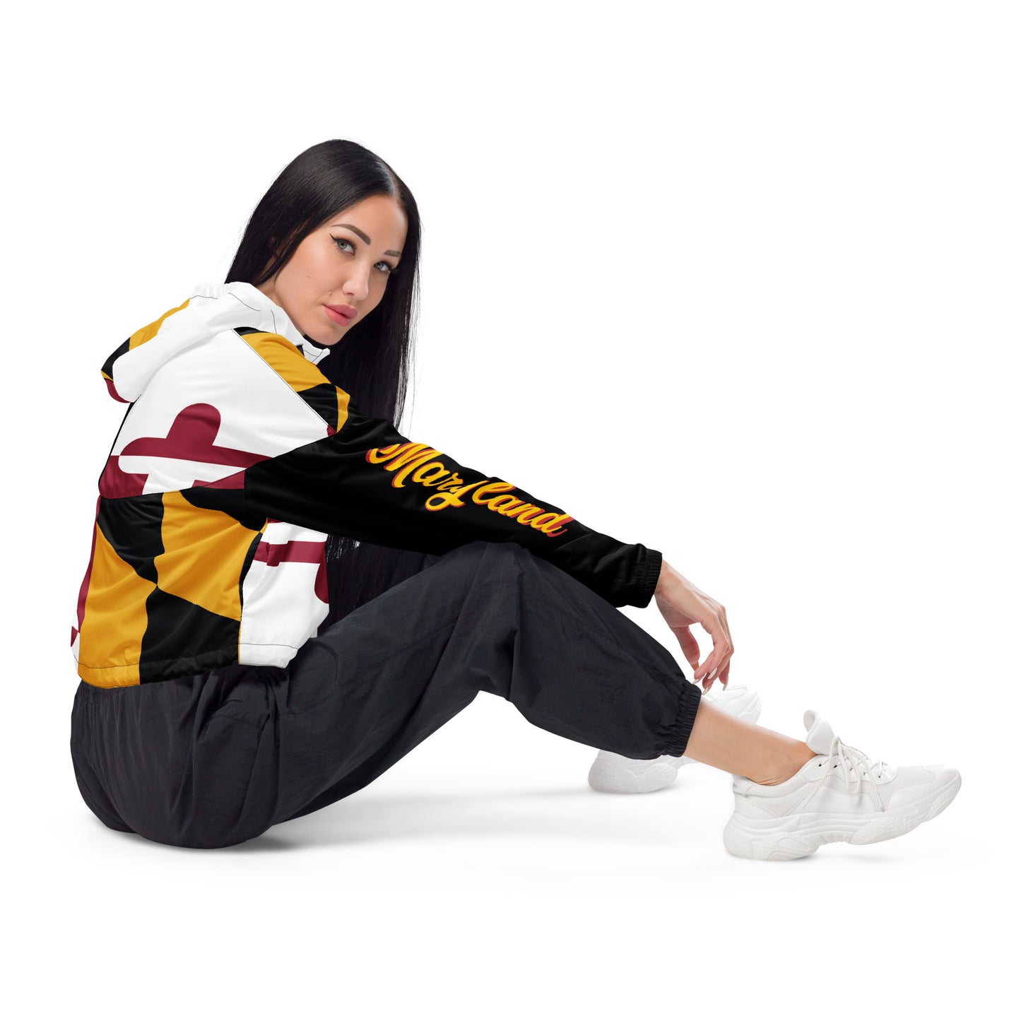 Maryland Women’s Cropped Windbreaker