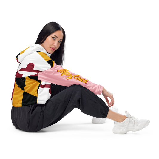 Maryland Women’s Cropped Windbreaker