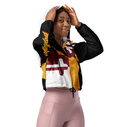 Maryland Women’s Cropped Windbreaker