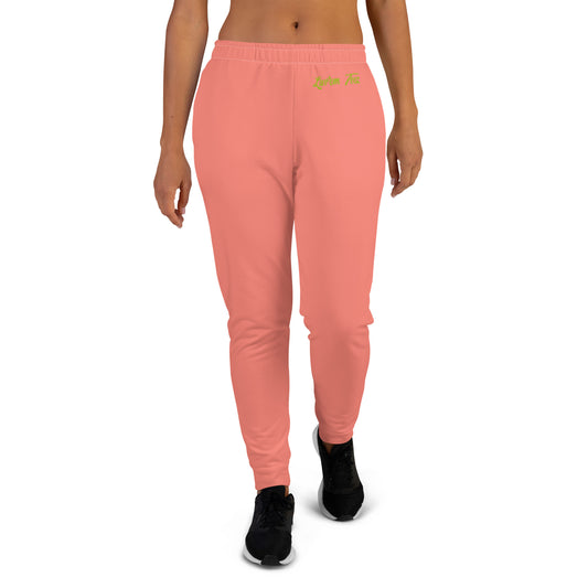Luv'em Salmon Pink and Apple Green Women's Joggers