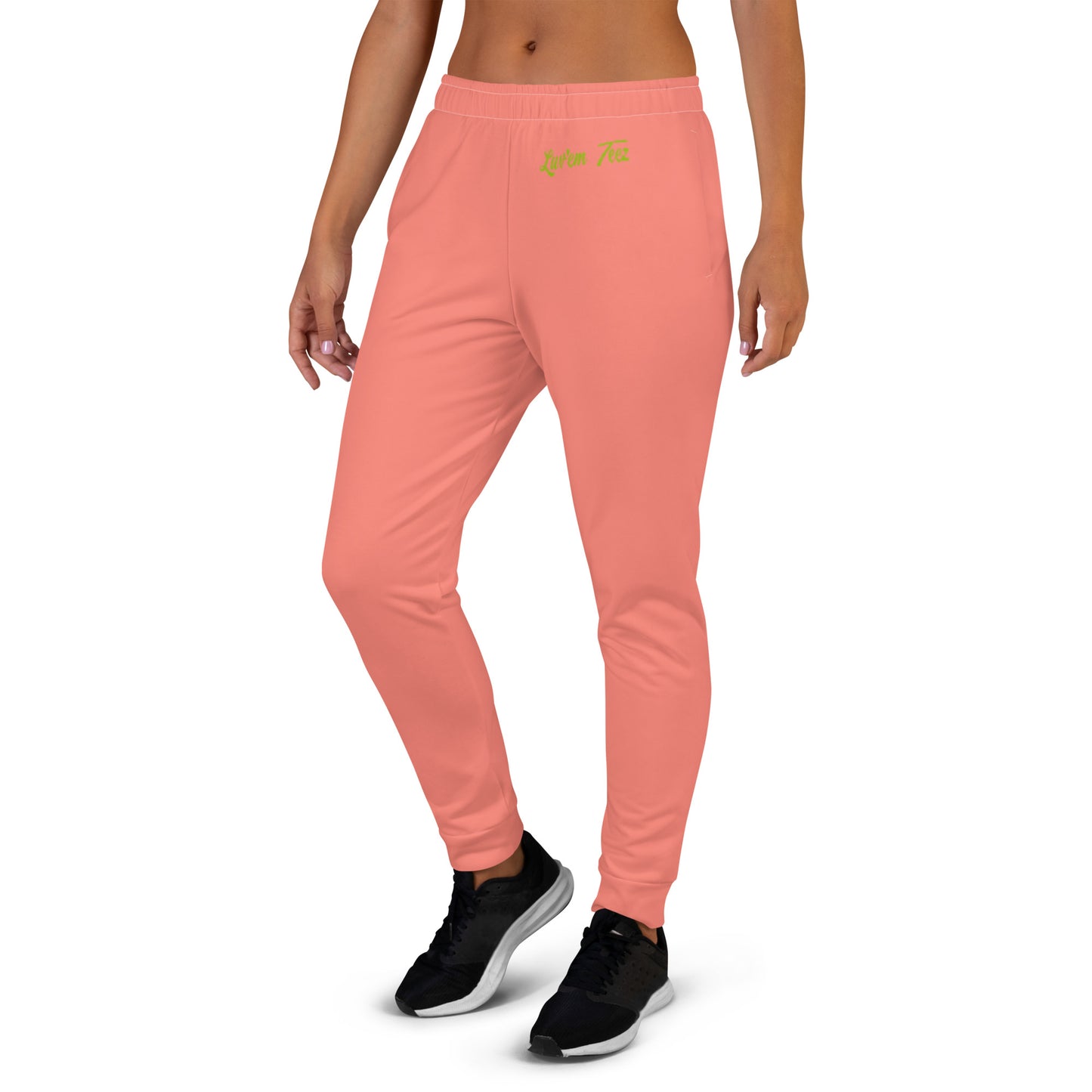 Luv'em Salmon Pink and Apple Green Women's Joggers