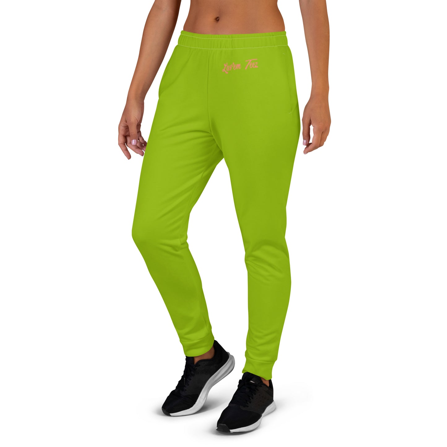 Luv'em Salmon Pink and Apple Green Women's Joggers