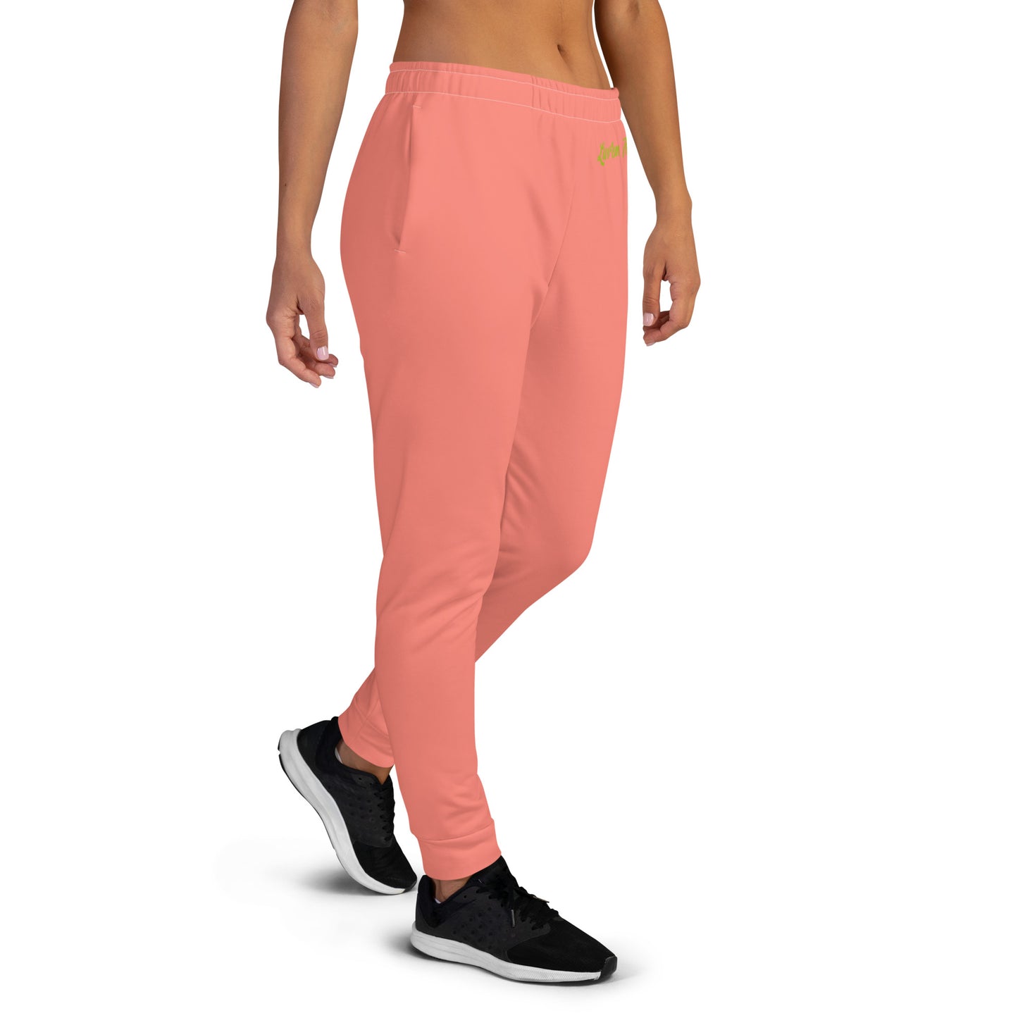 Luv'em Salmon Pink and Apple Green Women's Joggers