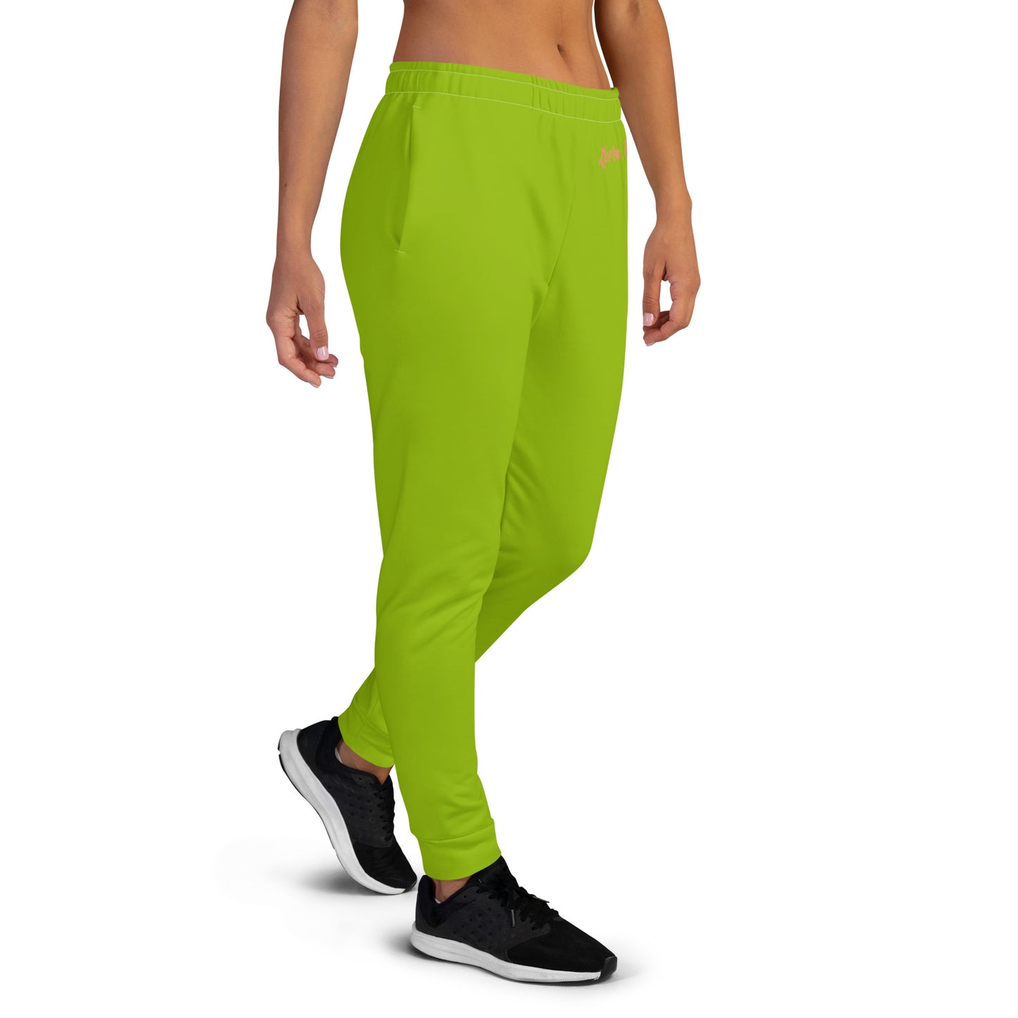 Luv'em Salmon Pink and Apple Green Women's Joggers