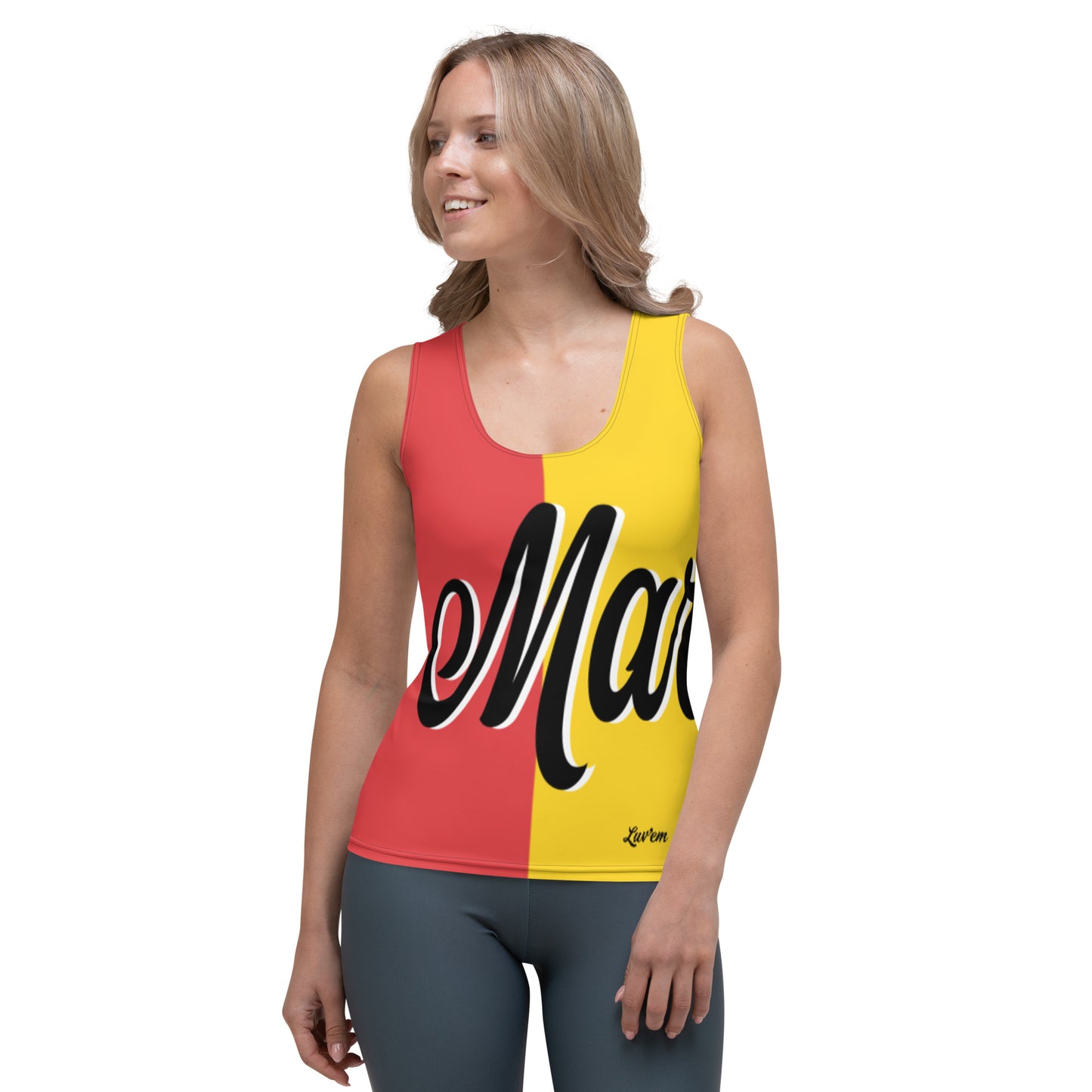 Camiseta sin mangas de corte y costura de sublimación de Maryland Teez