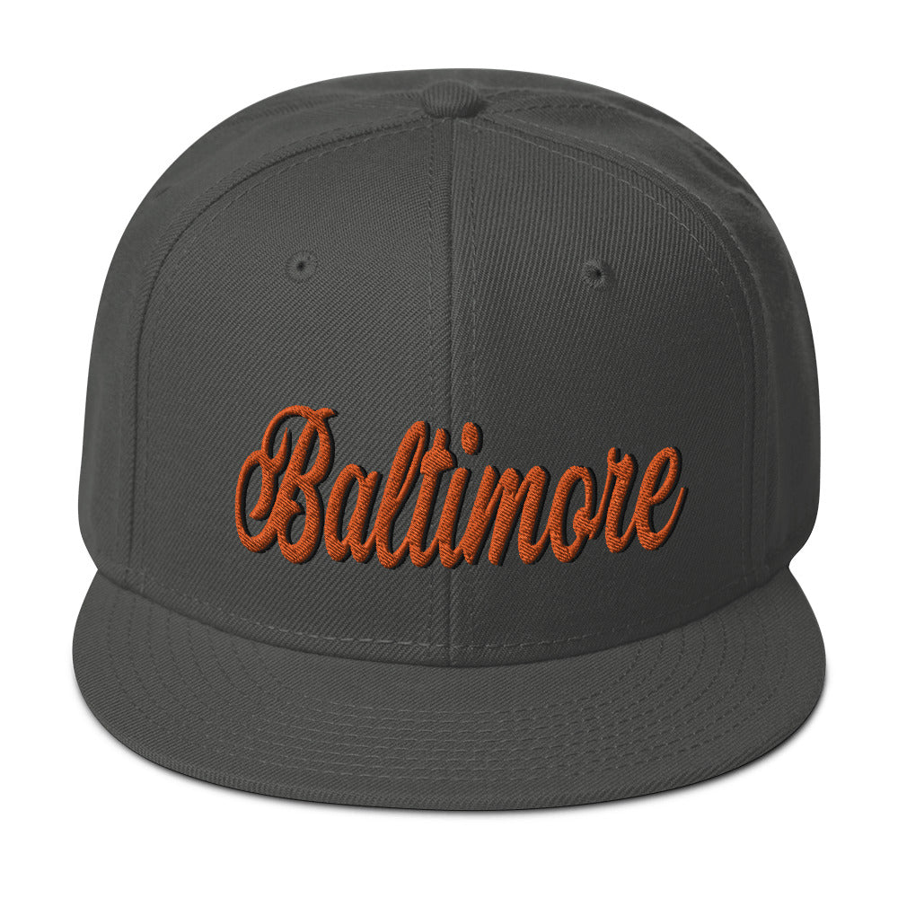 Baltimore Snapback Hat