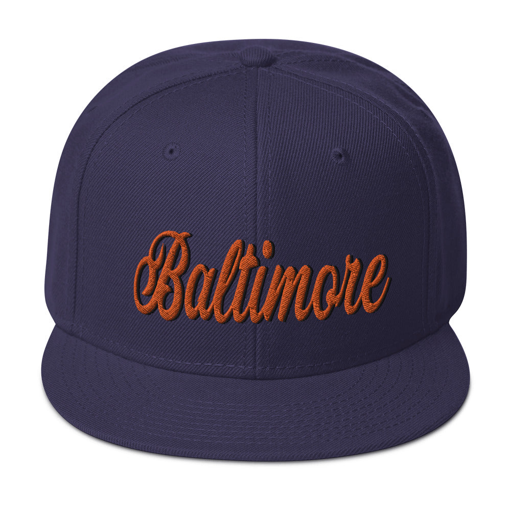 Baltimore Snapback Hat