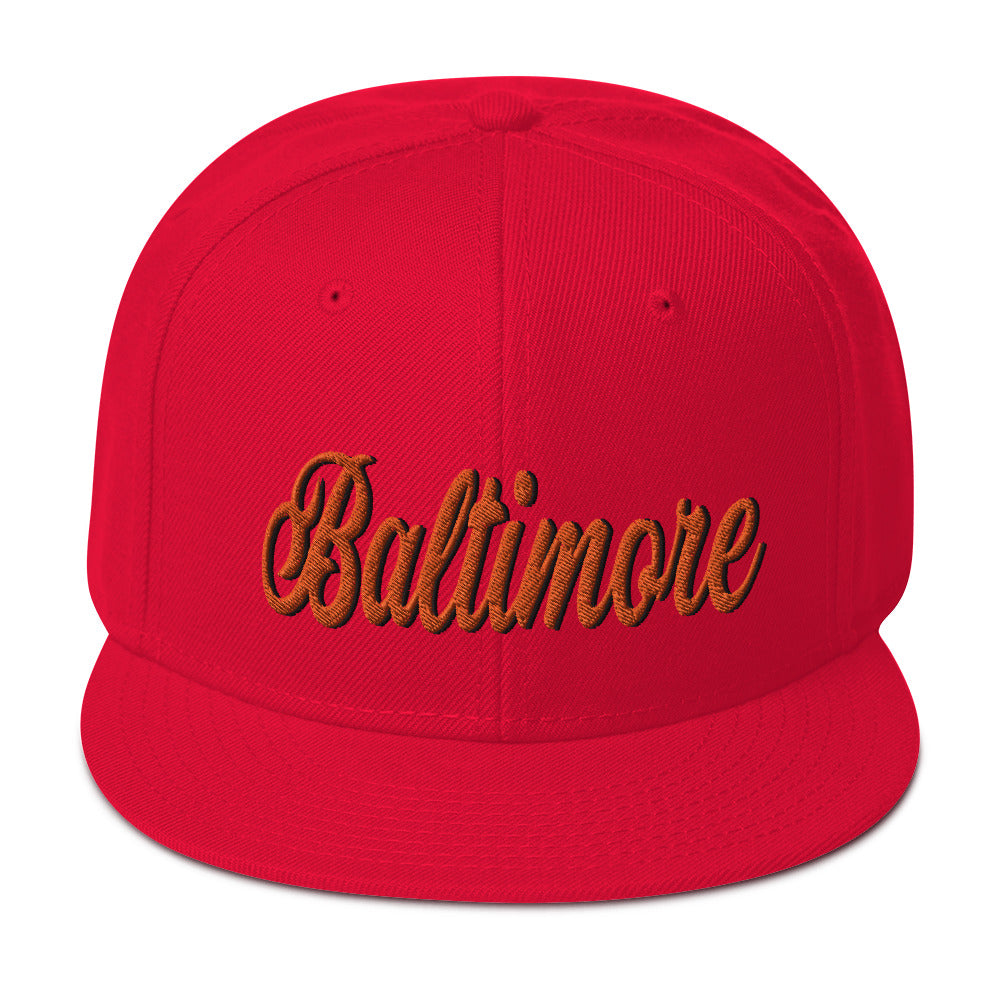 Baltimore Snapback Hat